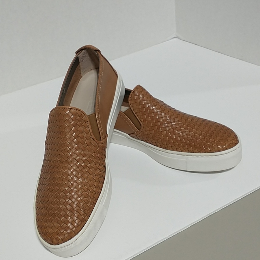 The Flexx Casual Slip-on Tan Woven Leather NIB 9M